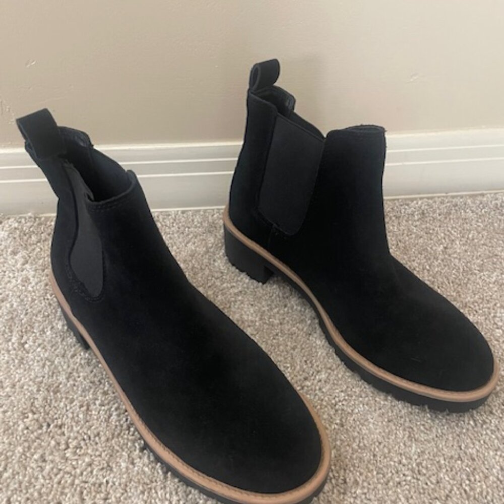 Blondo "Danika" Black Women Suede Ankle Boot